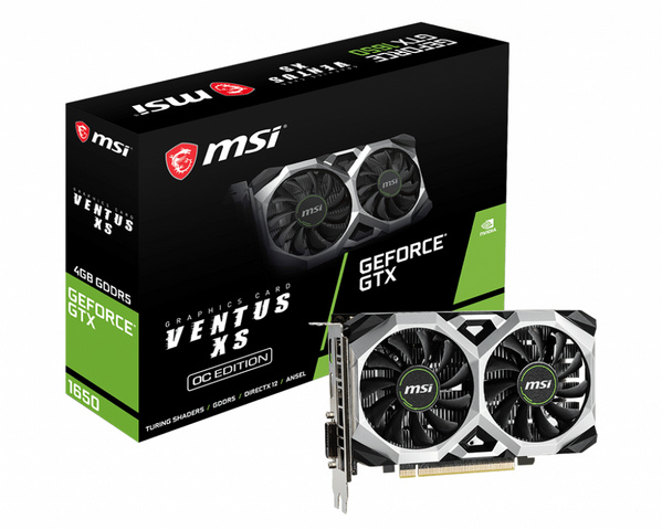 Kartelë grafike MSI GeForce GTX 1650 VENTUS XS 4G OC