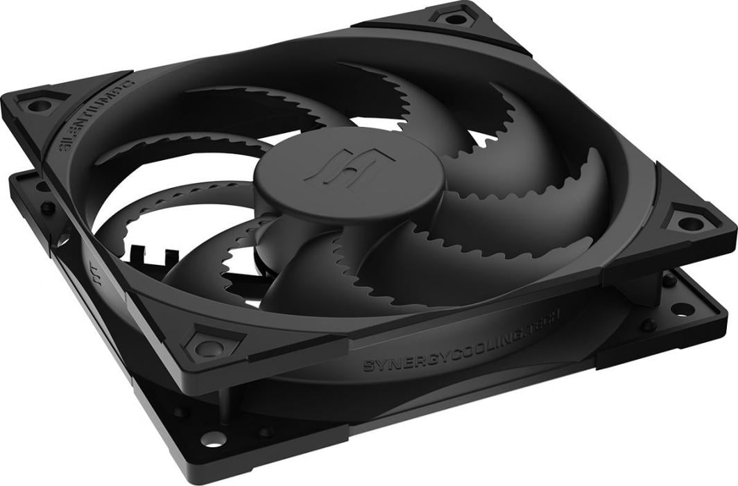 Ventilator ftohës SilentiumPC Fluctus 120 PWM (SPC316), 120mm, i zi