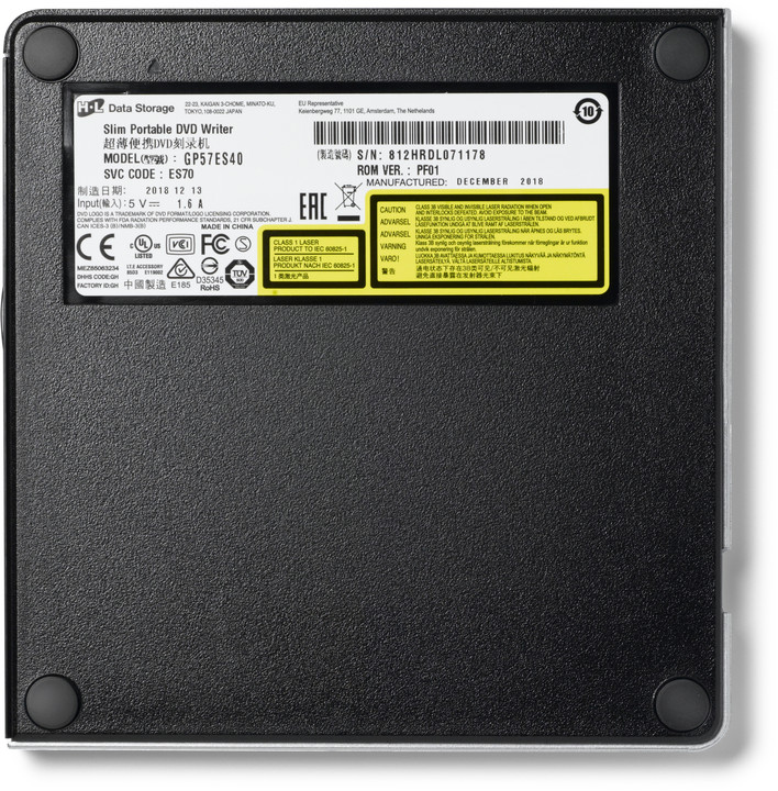 Drive optik Hitachi GP57ES40, i jashtëm, i argjendtë