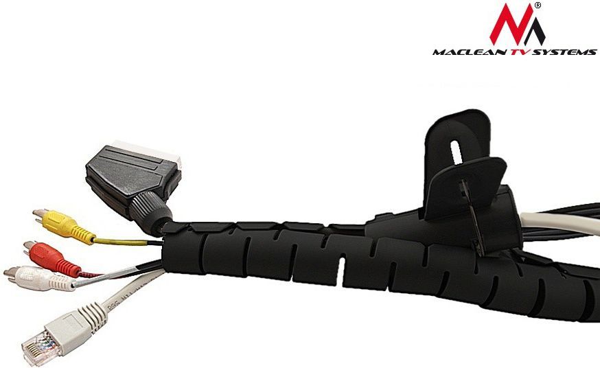 Maclean Капак за Организатор на Кабели MCTV-676 B, Црн