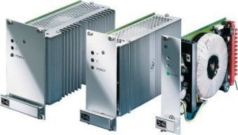 Furnizues energjie Schroff PSG 112 OVP14HP, rregullator linear AC/DC, për kabinet rack 19”, gri