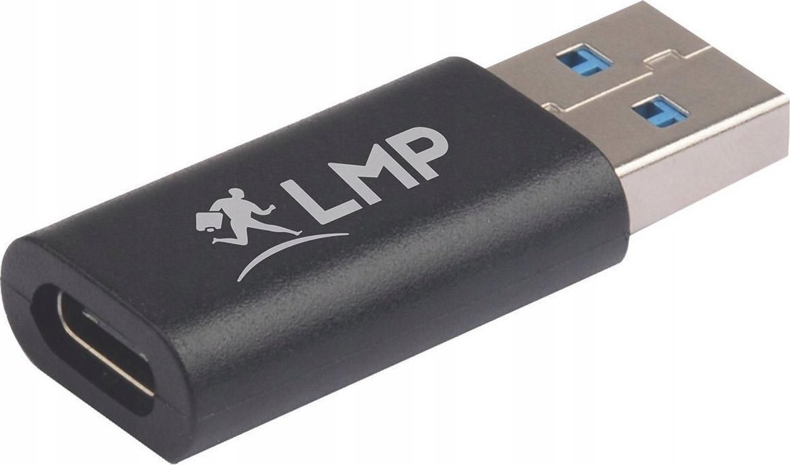 Përshtatës USB LMP 18985, USB C në USB A, 5 Gbps, i zi
