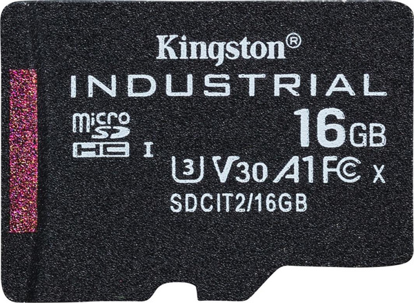 Мемориска картичка microSD Kingston Industrial MicroSDHC 16 GB Class 10 UHS-I/U3 A1 V30