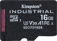 Kartë memorie microSD Kingston Industrial MicroSDHC 16 GB Class 10 UHS-I/U3 A1 V30