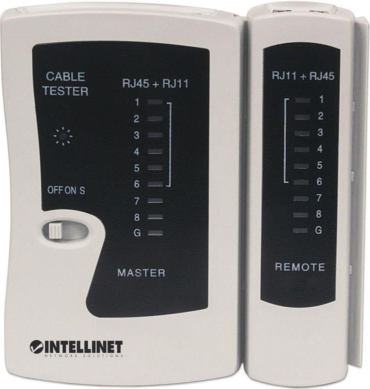Tester për kabllo Intellinet Network Solutions 780087, RJ45/ RJ12/ RJ11