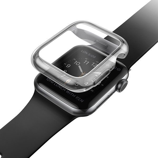 Mbrojtëse ore Uniq Garde për Apple Watch Series 4 5 40mm, gri e tymosur