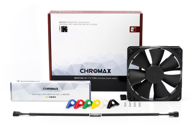 Flutur ftohëse Noctua NF-F12 PWM chromax.black.swap