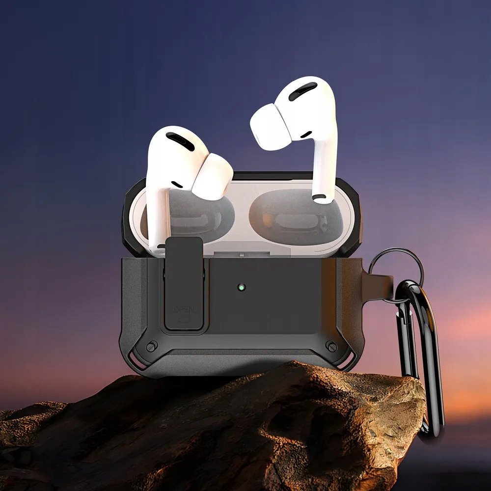 Mbulesë mbrojtëse Dux Ducis Peco për AirPods Pro 2, armor case, e zezë