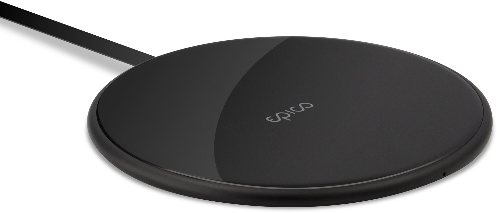 Karikues pa tel Epico Ultrathin, 10W, me kabllo të integruar, i zi