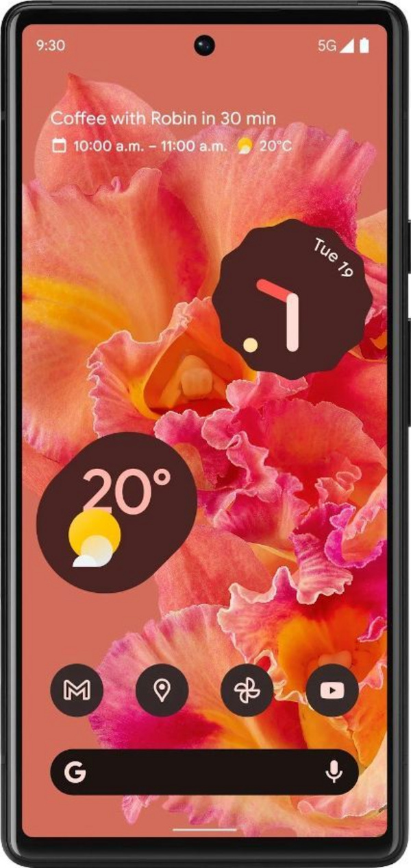 Celular Pixel 6 5G, 6.4", FHD+, 8 GB RAM, 128 GB, i portokalltë