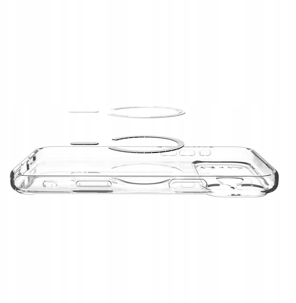 Kapak telefoni Spigen Ultra Hybrid MagSafe për iPhone 17 Pro Max, transparent, i bardhë