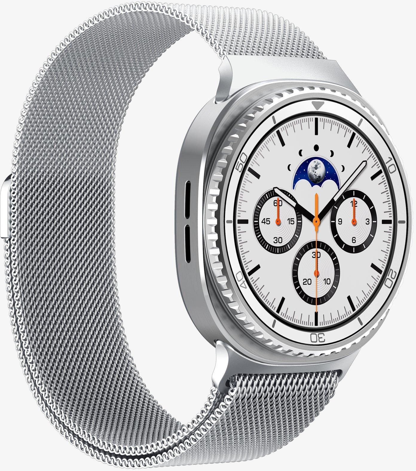 Rrip ore Spigen Metal Fit, për Samsung Galaxy Watch 8 40/44/46mm, metal, argjendtë