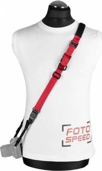 Rrip kamere GGS MS-1R, najlon, i rregullueshëm, i kuq