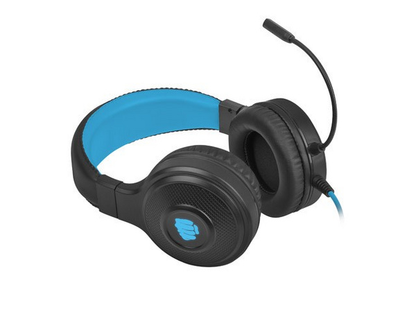 Kufje Natec WARHAWK, me kabllo, të kaltërta, të zeza