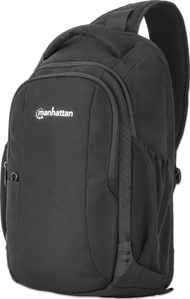 Çantë shpine Manhattan Amsterdam Sling, 13.3", kundër vjedhjes, e zezë