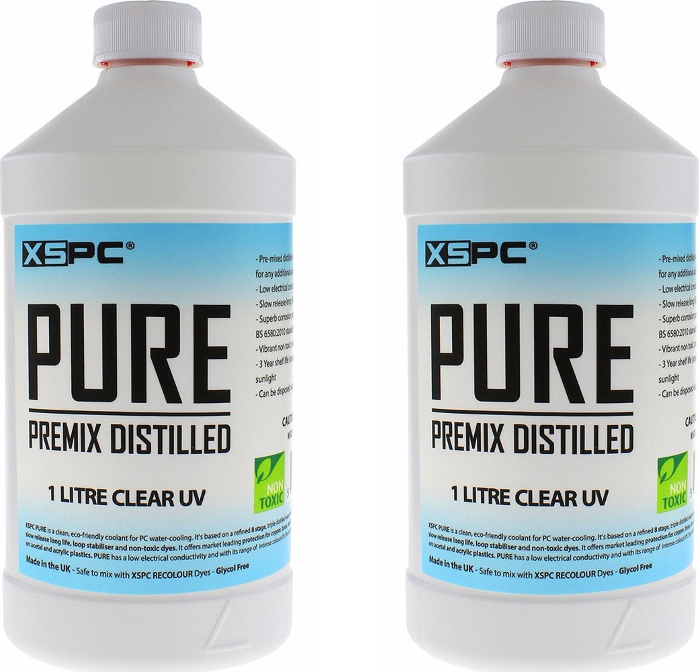 Lëng ftohës për PC XSPC PURE Premix, 1L, distilled coolant, transparent UV