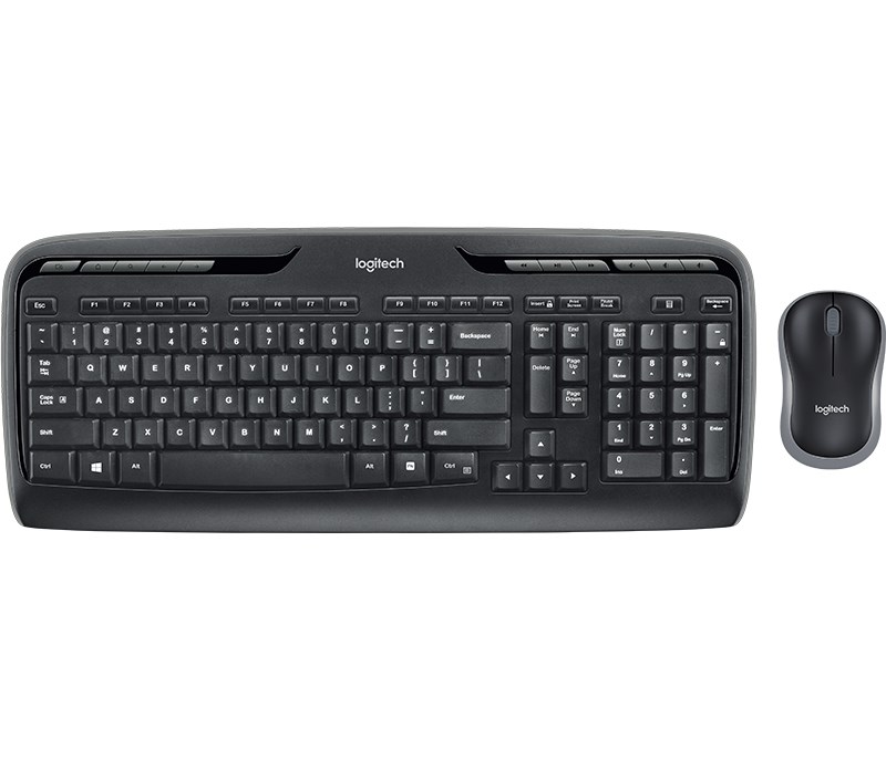 Set tastierë dhe maus Logitech MK330, wireless, 2.4 GHz, i zi