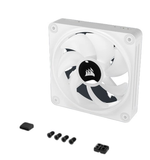 Ventilatorë Corsair iCUE LINK QX120, RGB, 120mm, Triple Kit, i bardhë