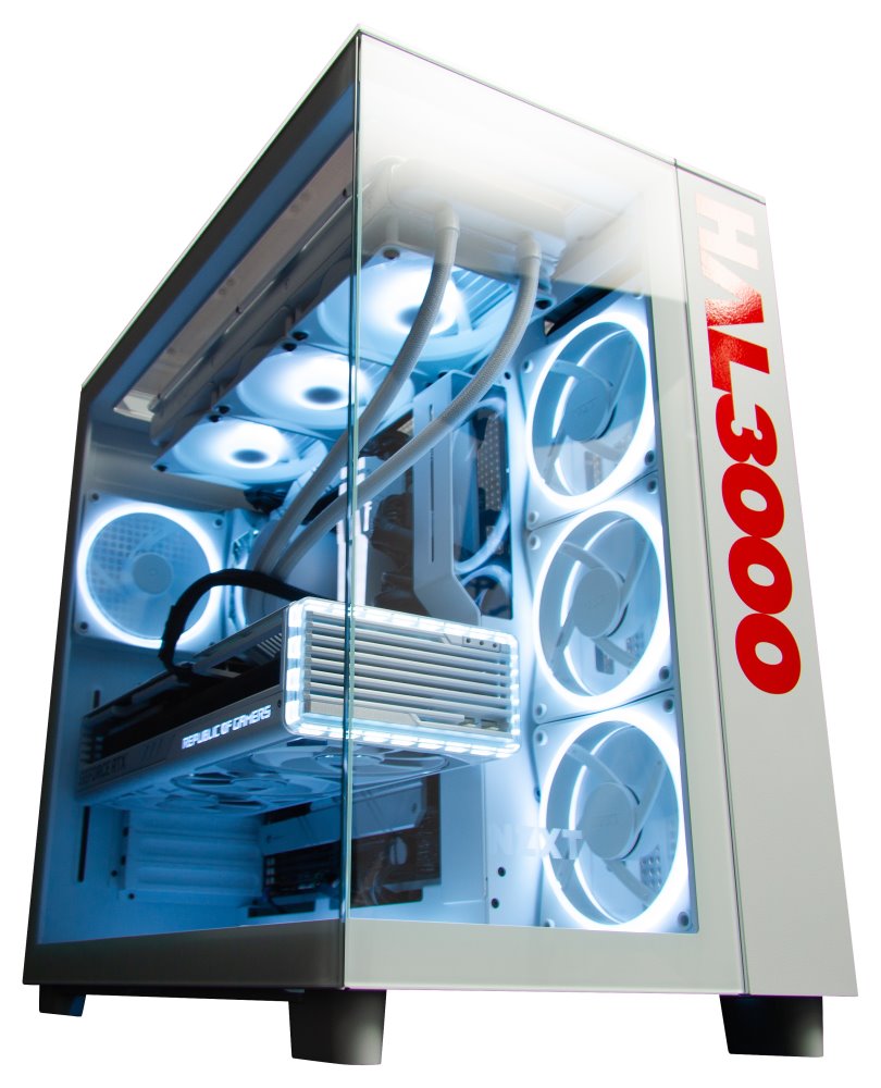 Kompjuter HAL3000 Czech Championship 2024, AMD Ryzen 9 7950X3D, 64GB DDR5, 4TB SSD, RTX 4090, i bardhë