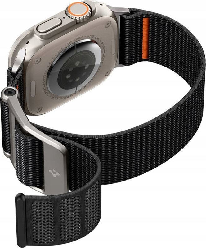 Rrip dore Spigen DuraPro Flex Ultra, për Apple Watch 49mm 45mm 44mm 42mm, najlon, i zi