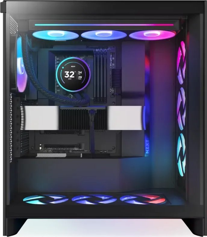 Ftohës uji për procesor NZXT Kraken Elite 360 RGB, radiator 360mm, ekran IPS 2.72", i zi