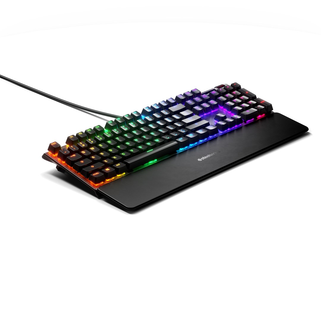 Тастатура за гејминг SteelSeries Apex 5, хибридни Blue прекинувачи, црна