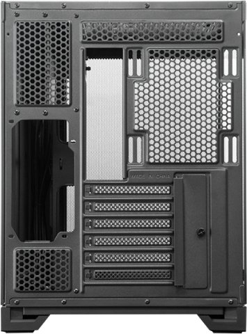 Kути за компјутер Chieftec Visio Air GM-30B-M-FL-OP, ATX Midi Tower, без вентилатор, со прозорец, црна