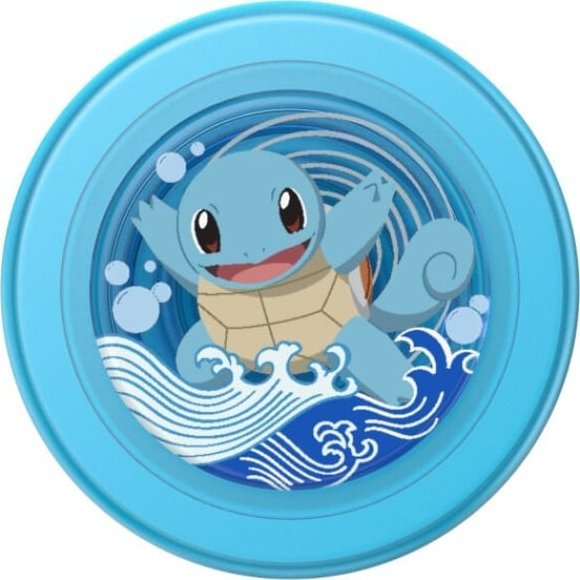 Mbajtëse telefoni PopSockets MagSafe Round PopGrip, me unazë adaptuese, dizajn Pokemon Squirtle Water