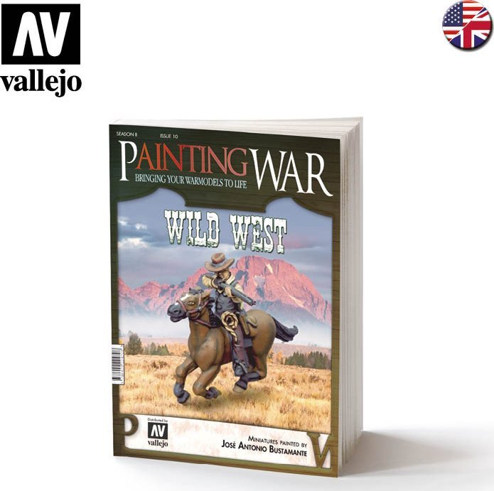 Libër udhëzues Acrylicos Vallejo PaintingWar Wild West, pikturim miniaturash, anglisht