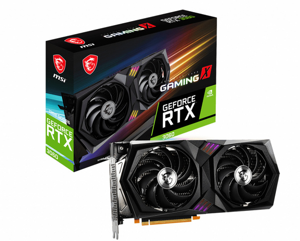 Kartelë grafike MSI GeForce RTX 3060 GAMING X 12G NVIDIA, 12 GB GDDR6