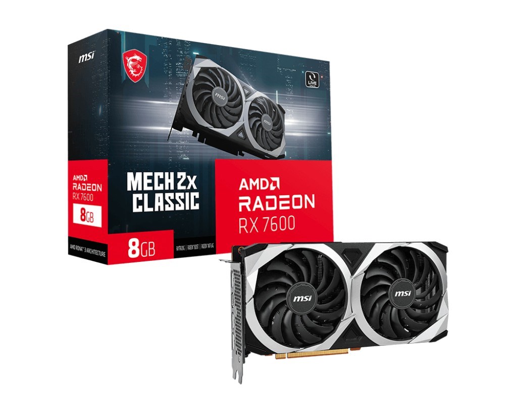 Kartë grafike MSI AMD Radeon RX 7600, 8 GB GDDR6