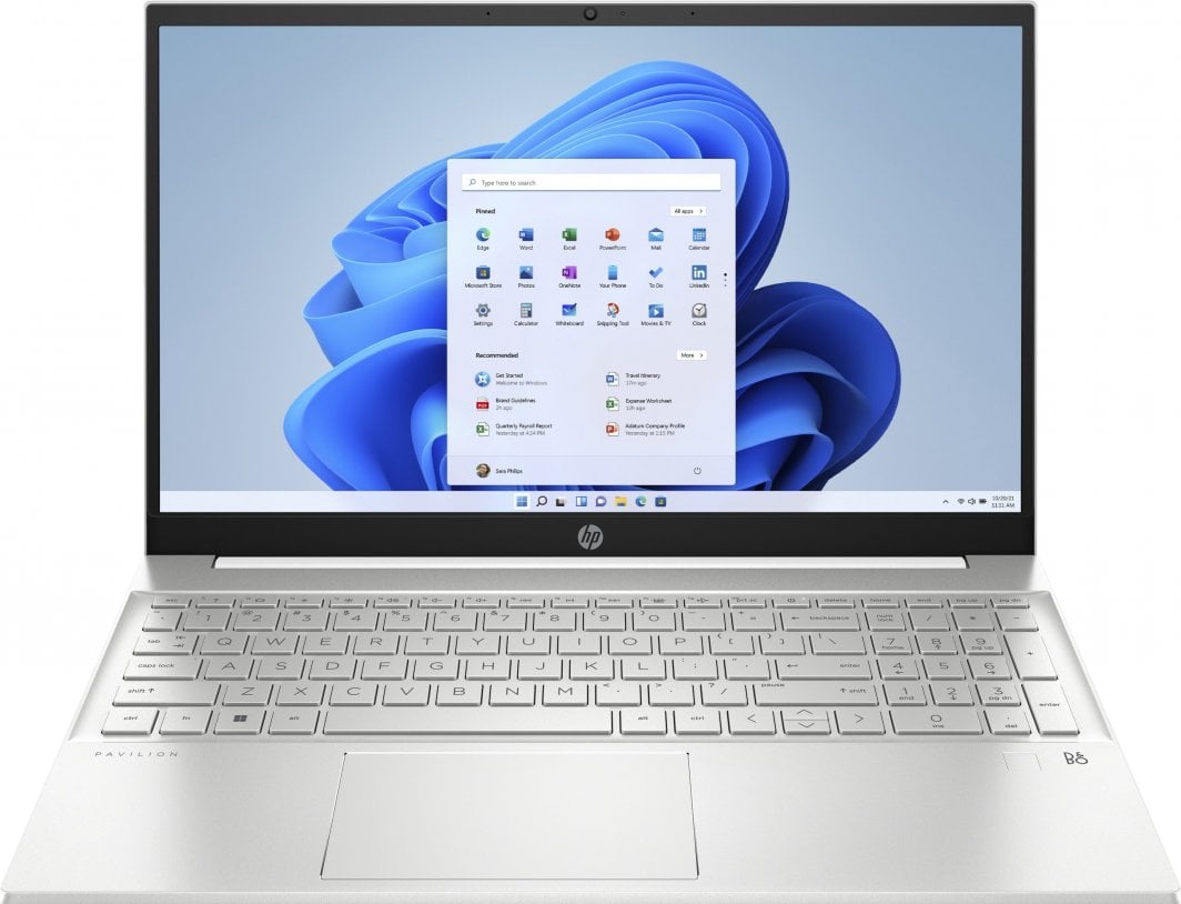 Laptop HP Pavilion 15-eh3164nw, 15.6", AMD Ryzen 5 7530U, 16 GB RAM, 512 GB SSD, i bardhë