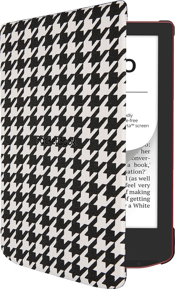 Mbulesë PocketBook Shell Cover Rhombus 6", për Verse dhe Verse Pro, bardh e zi