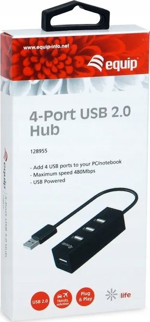 Hub USB Equip 4 porta, USB 2.0, i zi