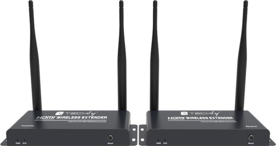 Sistem transmetimi HDMI Techly IDATA HDMI-WL212, Wireless, Full HD 1080p 60Hz, deri 200m