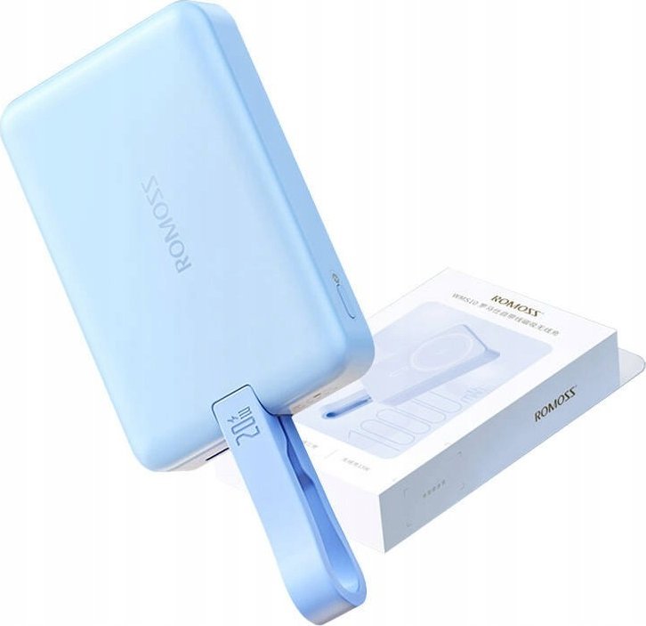 Powerbank ROMOSS WMS10, 10000mAh, 20W, blu
