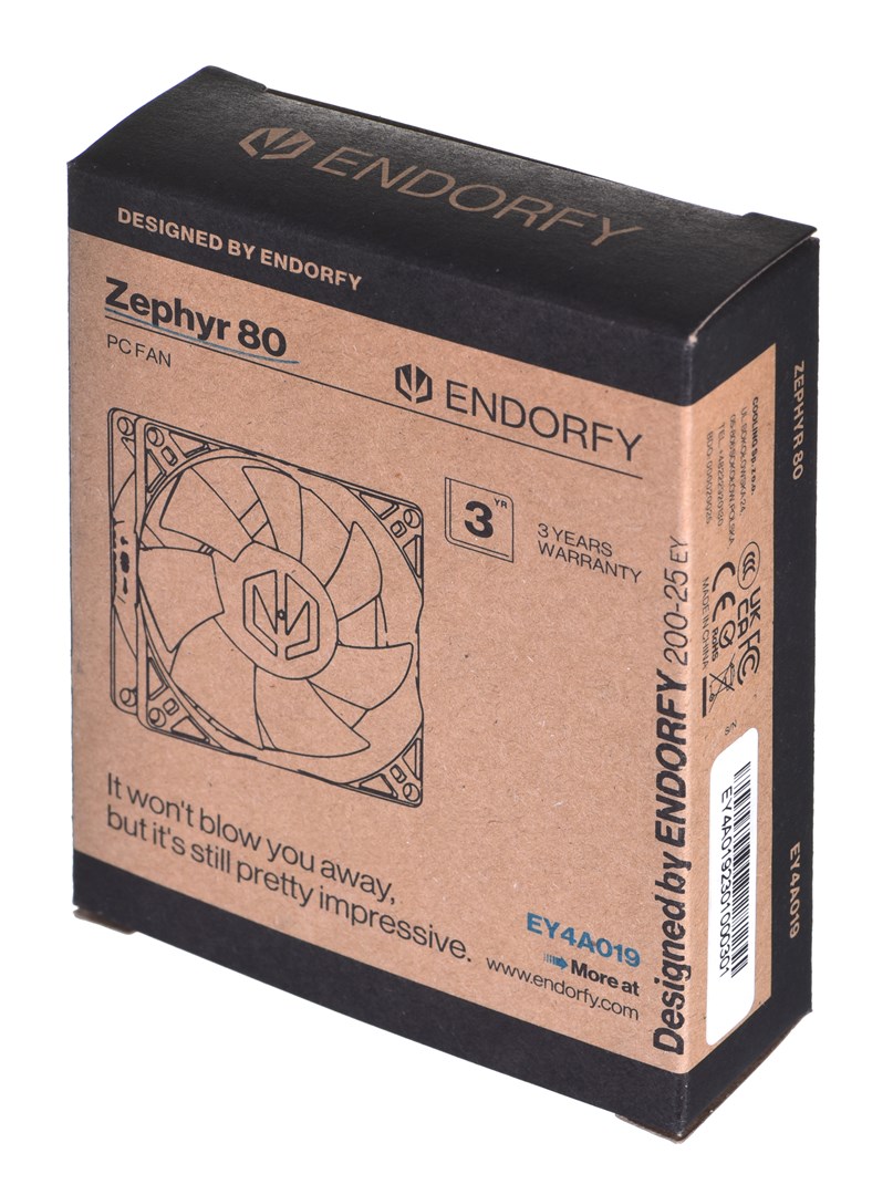 Ftohës Endorfy Zephyr 80, 8 cm, i zi