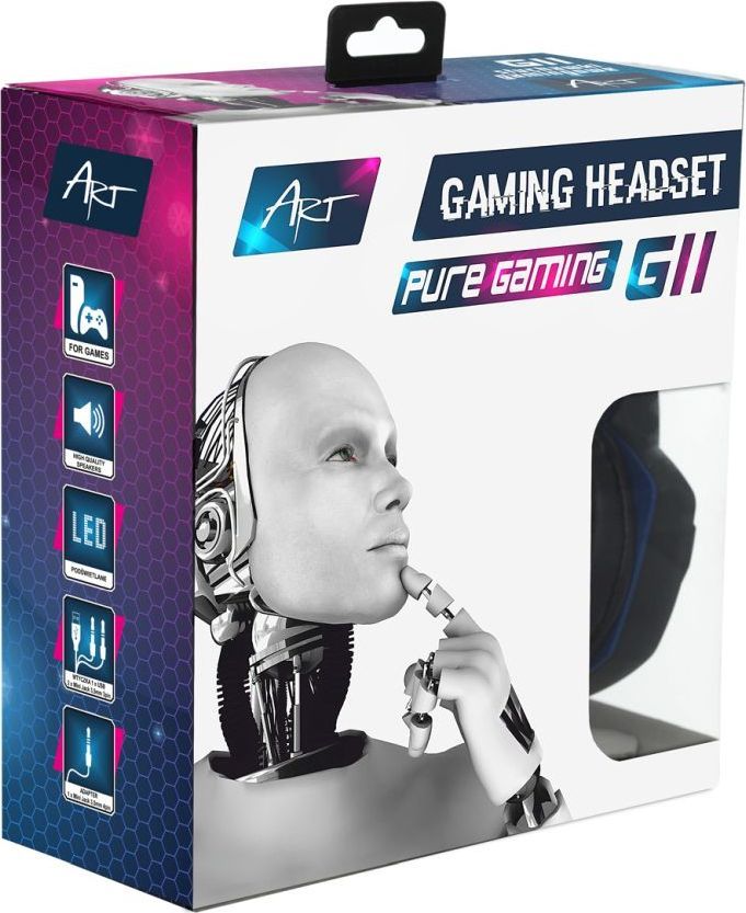 ART G11 Гејминг Слушалки со Микрофон, Црни