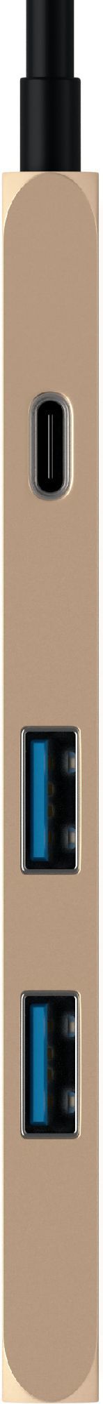 Konvertues Satechi Aluminum SLIM Type-C MultiPort Adapter, HDMI 4K, 2x USB 3.0, artë