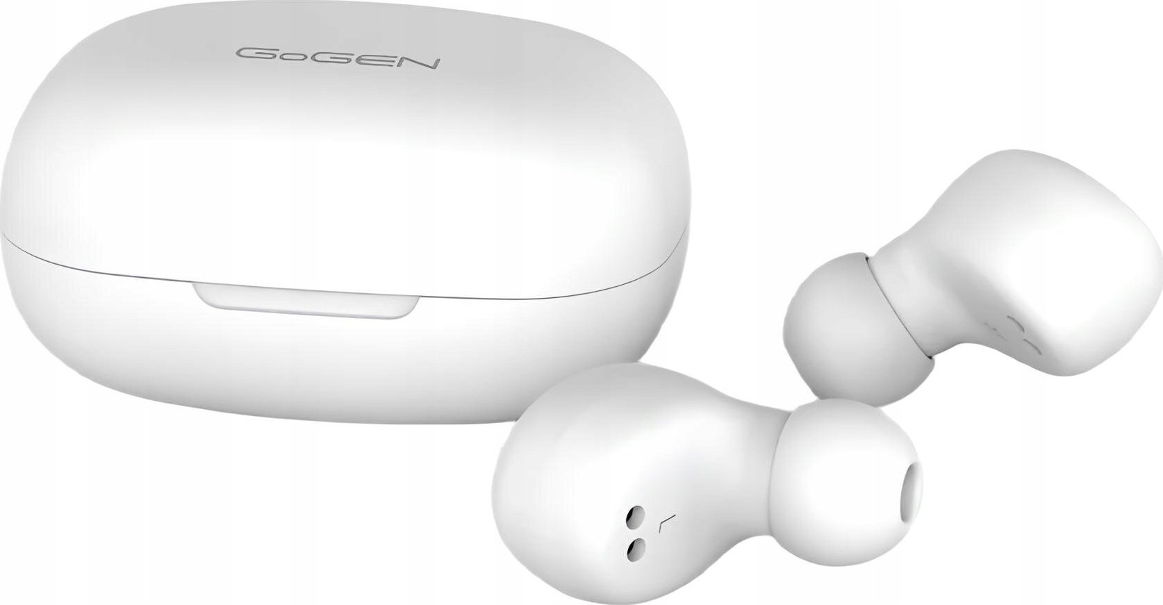 Kufje wireless GoGEN TWS CREW Evo 2, Bluetooth 5.3, IPX4, të bardha