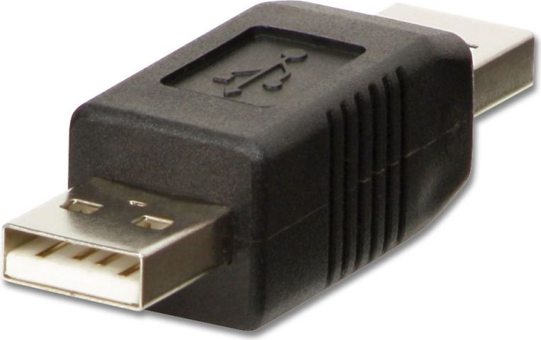 Përshtatës Lindy 71229, USB-A në USB-A, i zi