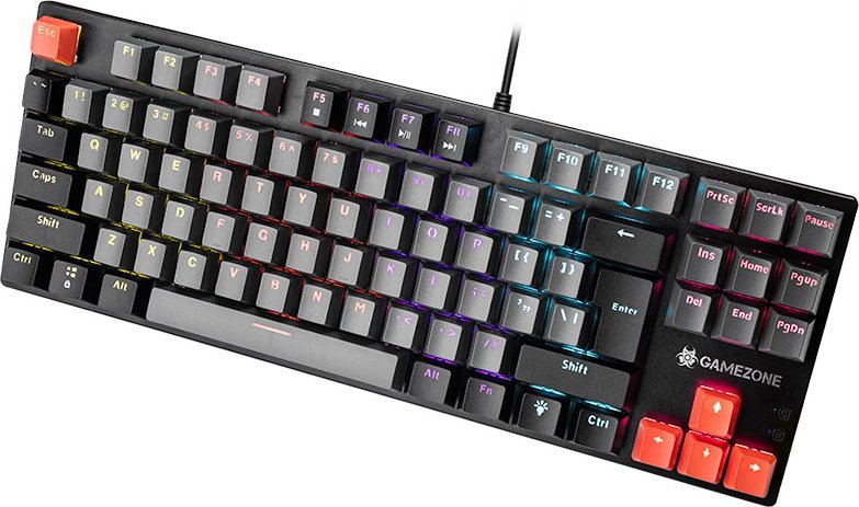 Tastierë mekanike Tracer Gamezone Strike 87, TKL, me kabllo, e zezë