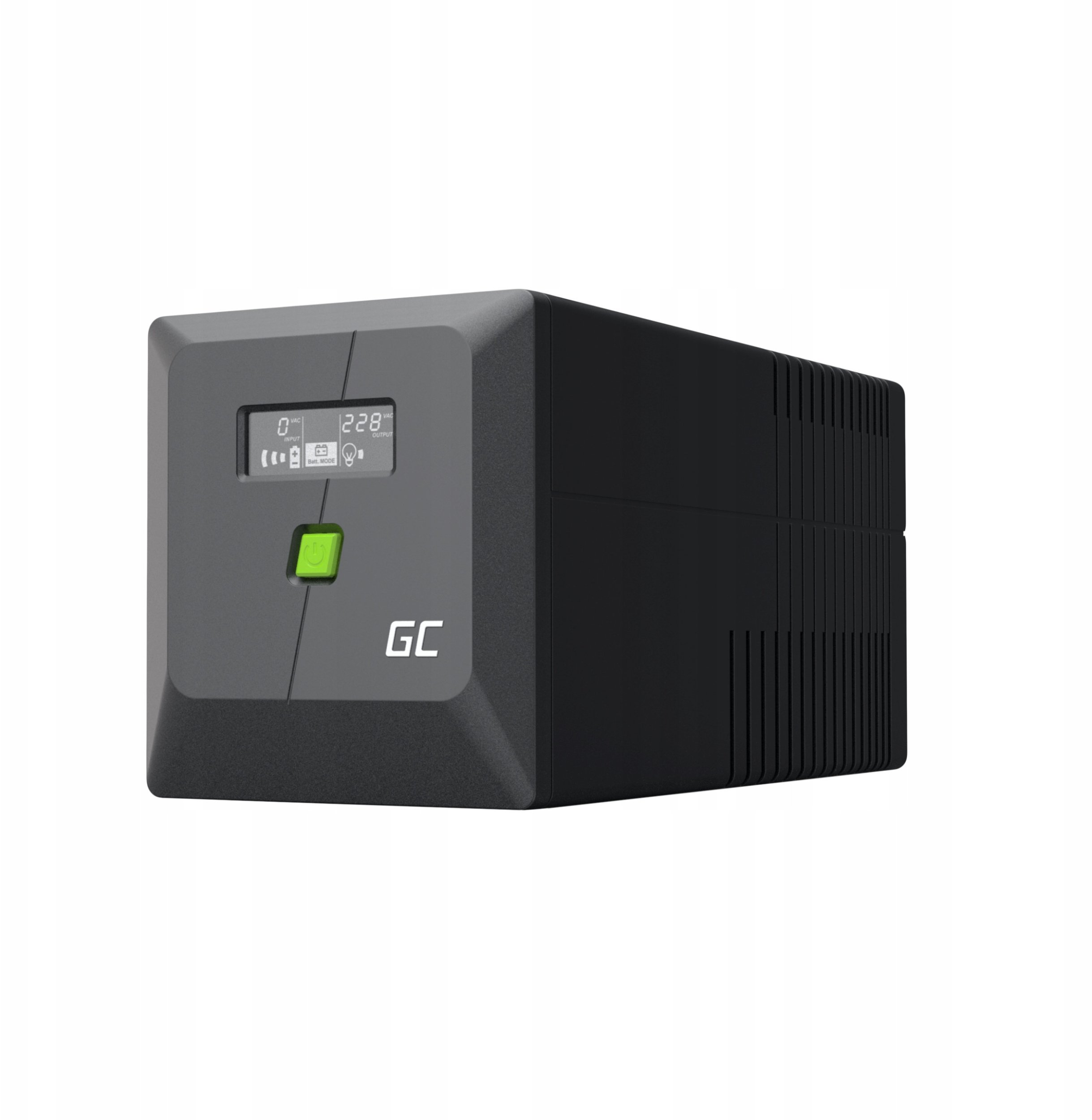 UPS Green Cell PowerProof, 1000VA 600W, valë sinusoide e modifikuar, i zi