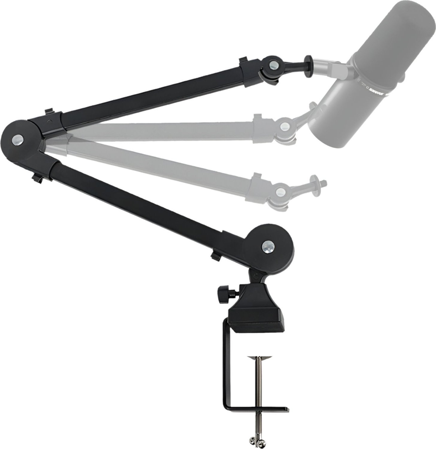 Krah mikrofoni Mozos SB34, metalik, i rregullueshëm, i zi