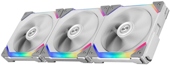 Ventilatorë LIAN-LI UNI FAN SL120, ARGB, PWM, 3 copë, të bardhë