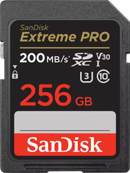 Kartë memorie SanDisk Extreme PRO SDXC, 256GB, Class 10 UHS I U3 V30