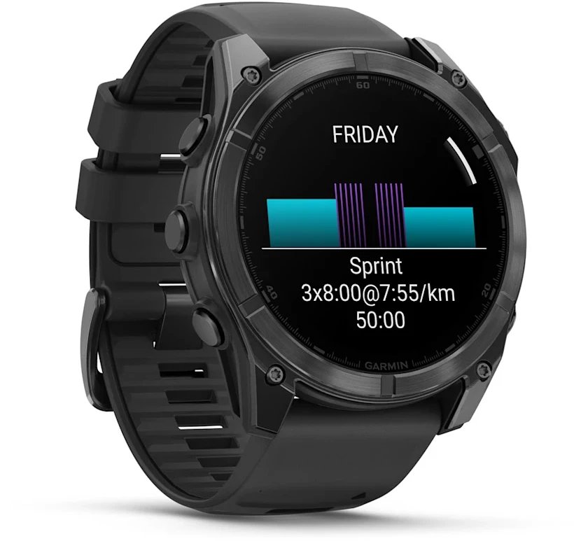 Ora sportive Garmin Fenix 8, 51mm, GPS, e zezë