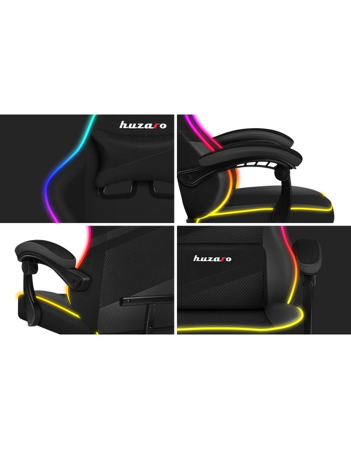 Karrige Huzaro Force 4.4 RGB, e zezë