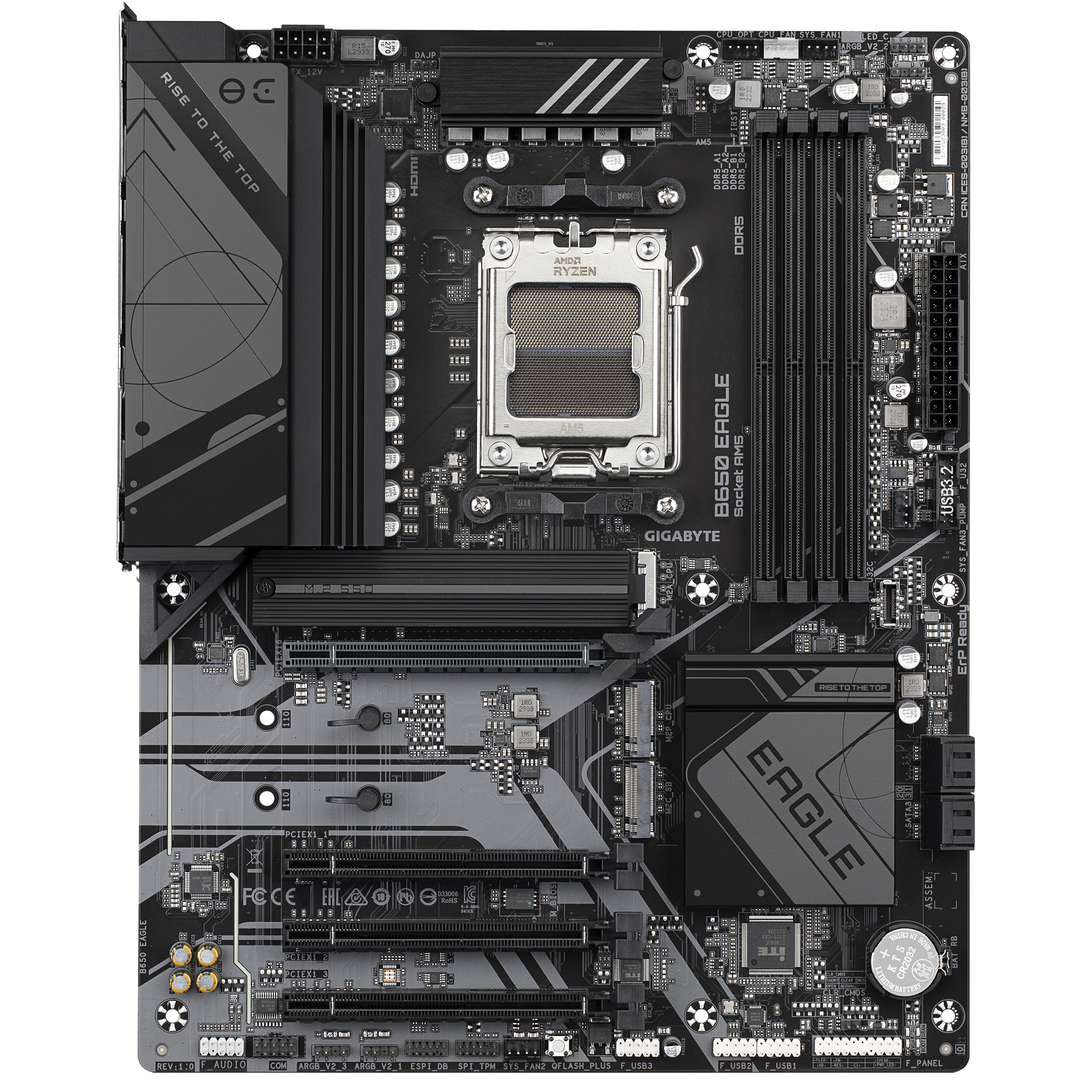 Pllakë amë Gigabyte B650 EAGLE, AM5, DDR5 7600MHz, e zezë
