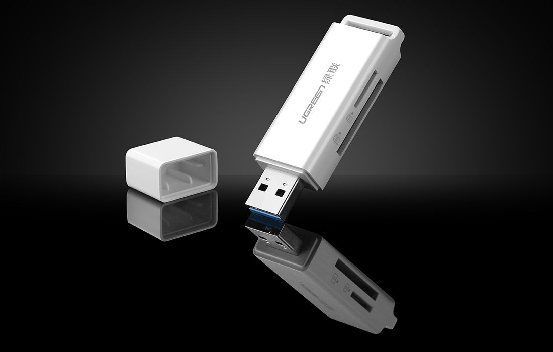Lexues kartelash Ugreen CM104, USB 3.0, SD dhe microSD, i zi